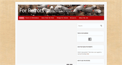 Desktop Screenshot of forparrots.com