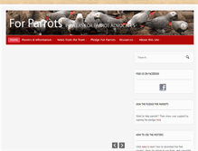 Tablet Screenshot of forparrots.com